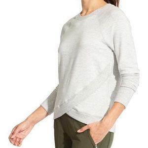Athleta heathered Criss Cross Sweatshirt